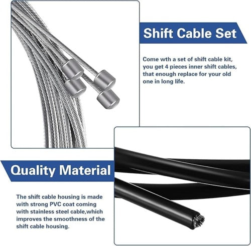 Bicycle Cable Brake Set Gear Universal Mountain Road Bike Repair Cable Hose Kit
