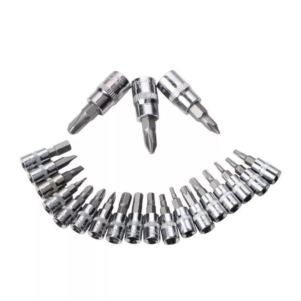 46PCS 1-4  Ratchet Wrench Combination Socket Tool Set Kit Auto Car Repair Tools