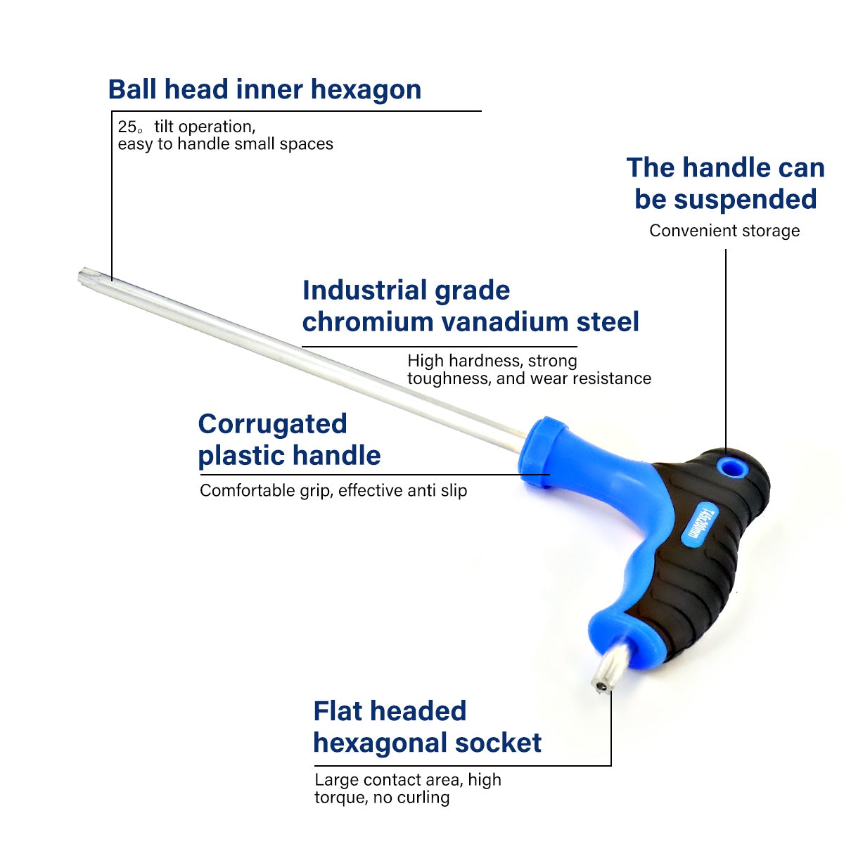 T Bar Handle Torx Bits Wrench Set T10 T50 In Storage Rack T Handle Keys 18pc